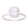 18ct White Gold 1.25ct Cushion Cut Diamond Solitaire Ring