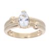 9ct Yellow Gold Clear Gem Ring