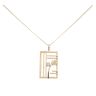 9ct Yellow Gold Cubic Zirconia Rennie Mac Pendant and Chain 18"