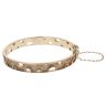 9ct Yellow Gold Patterned Hinged Bangle