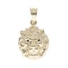 14ct Yellow Gold Stone Set Lion Pendant