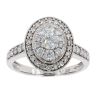 18ct White Gold 0.80ct Diamond Cluster Ring