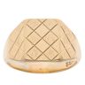 9ct Yellow Gold Patterned Signet Ring