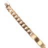 9ct Yellow Gold ID Curb Bracelet 8"