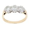 18ct Yellow Gold 1.15ct Brilliant Cut Diamond Trilogy Ring