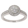 18ct White Gold 0.66ct Brilliant Cut Diamond Cluster Ring