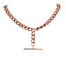 9ct Rose Gold Albert T-Bar Chain 20"