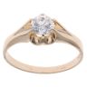 9ct Yellow Gold Cubic Zirconia Signet Ring