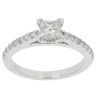 18ct White Gold 0.85ct Princess Cut Diamond Solitaire Ring