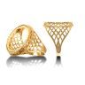 9ct Yellow Gold Full Sovereign Rope/Basket Ring Mount