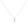18ct White Gold 0.33ct Brilliant Cut Diamond Solitaire Pendant and Chain 18"