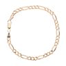 9ct Yellow Gold Figaro Bracelet 7.5"