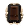 9ct Yellow Gold Smoky Quartz Single Stone Ring