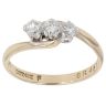 9ct Yellow Gold 0.33ct Brilliant Cut Diamond Trilogy Ring