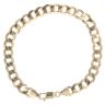 9ct Yellow Gold Curb Bracelet 8"