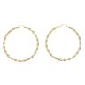 9ct Yellow Gold Large Twist Hoop Earrings