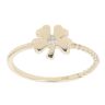 Children's 14ct Yellow Gold Cubic Zirconia Flower Ring