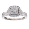 9ct White Gold 0.50ct Diamond Cluster Ring