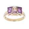 9ct Yellow Gold Ametrine And Amethyst Ring