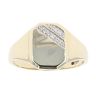 9ct Yellow Gold Octagonal 0.05ct Diamond Signet Ring