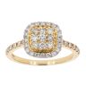 18ct Yellow Gold Diamond Cluster Ring by Anya Belle
