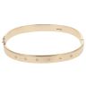 9ct Yellow Gold 0.15ct Brilliant Cut Diamond Hinged Bangle