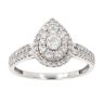 18ct White Gold 0.86ct Diamond Cluster Ring