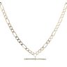 9ct Yellow Gold Figaro T-Bar Chain 20"