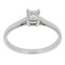 18ct White Gold 0.33ct Princess Cut Diamond Solitaire Ring