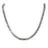 9ct White Gold Byzantine Chain 24"