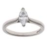 Platinum 0.45ct Marquise Cut Diamond Solitaire Ring