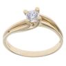9ct Yellow Gold Cubic Zirconia Single Stone Ring