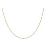9ct Yellow Gold Barrel and Bead Chain 16"