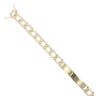 9ct Yellow Gold Textured ID Bracelet 8"