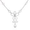 18ct White Gold 1.00ct Diamond Drop Pendant 16"