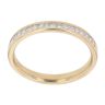 18ct Yellow Gold 0.50ct Princess Cut Diamond Half Eternity Ring