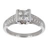 18ct White Gold 0.75ct Diamond Cluster Ring