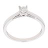 9ct White Gold 0.25ct Brilliant Cut Diamond Solitaire Ring