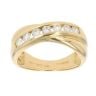 18ct  Yellow Gold 0.50ct Diamond Crossover Ring