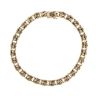 9ct Yellow Gold Double Curb Bracelet 8"