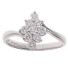 18ct White Gold 0.55ct Brilliant Cut Diamond Cluster Ring
