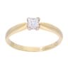 18ct Yellow Gold 0.25ct Diamond Princess Cut Solitaire Ring