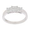 18ct White Gold 0.70ct Princess Cut Diamond Cluster Ring