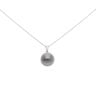 18ct White Gold Cultured Pearl Pendant And Chain 20"