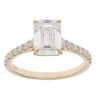 Lab Grown 9ct Yellow Gold 2.65ct Emerald Cut Diamond Solitaire Ring