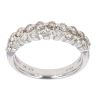 9ct White Gold 0.90ct Diamond Two Row Eternity Ring