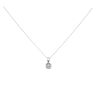 18ct White Gold 0.45ct Brilliant Cut Diamond Pendant And Chain 18"