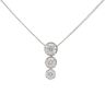 9ct White Gold 0.50ct Diamond Pendant And Curb Chain
