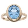 9ct Yellow Gold Created Spinel Single Stone Ring