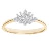 9ct Yellow Gold Diamond Cluster Ring